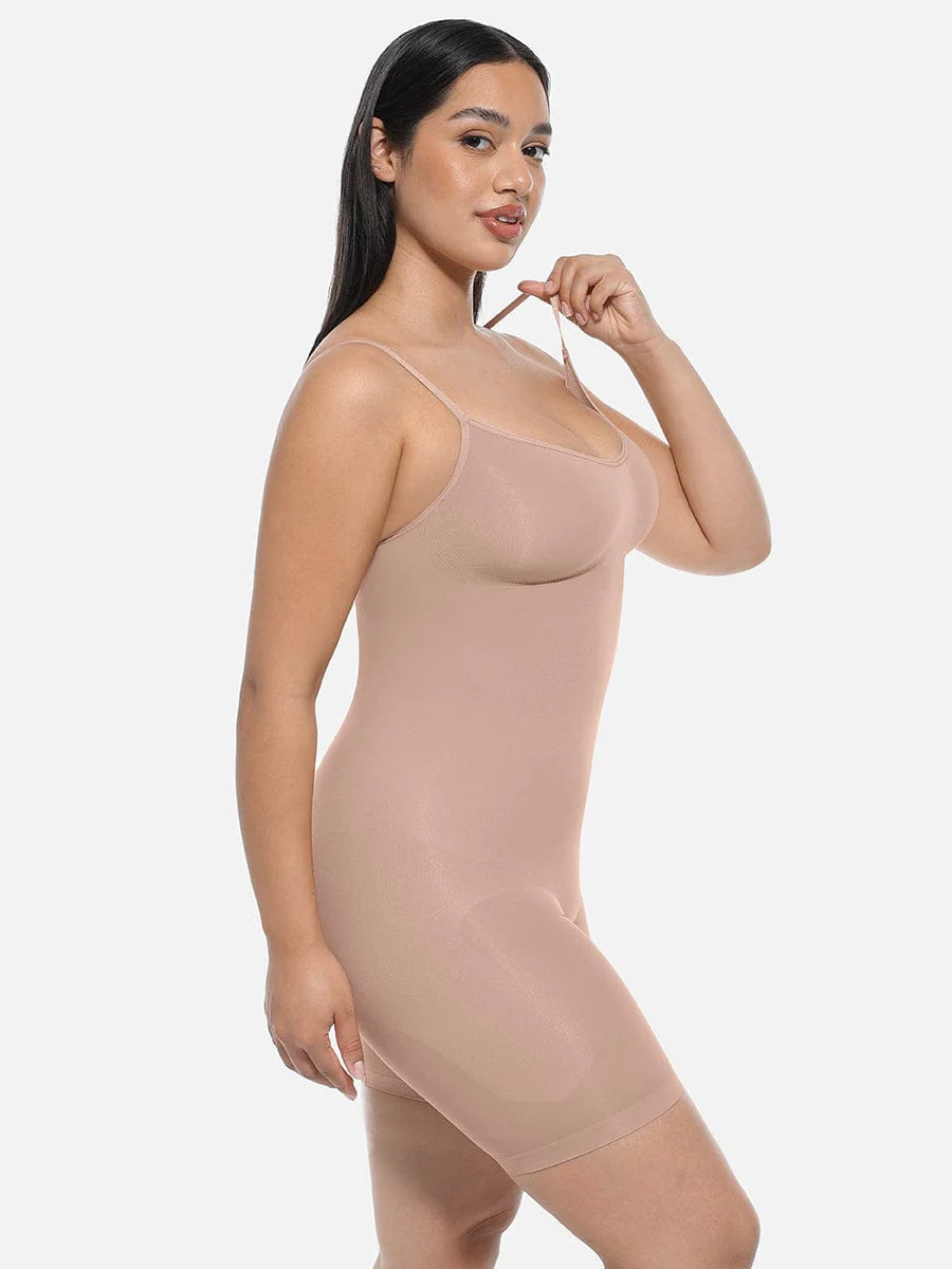 Blooming Body light skin postpartum full body shaper adjustable straps — side view